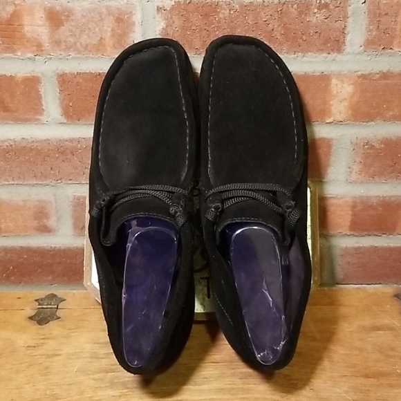 Clarks Wallabees Black Suede Men's Size 11 - Picture 7 of 10
